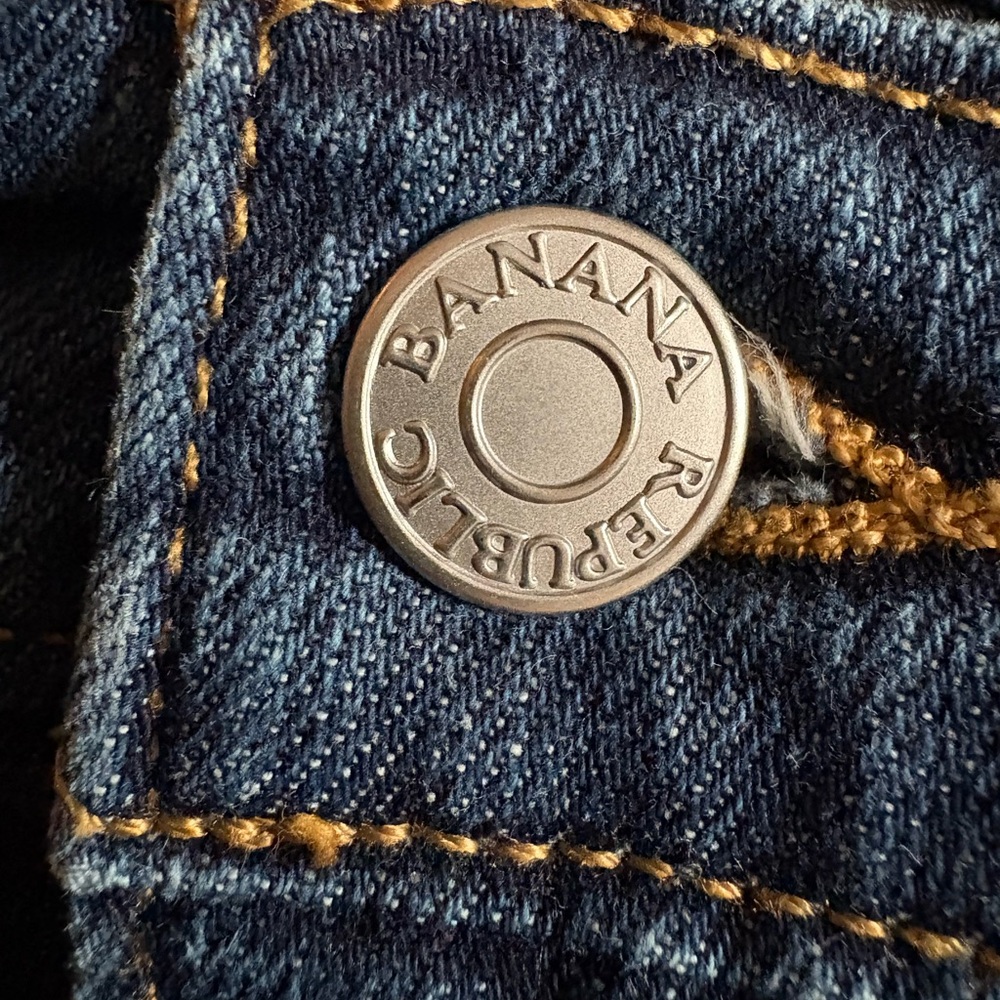 Banana Republic Dark Blue Denim Shorts - Picture 3 of 4